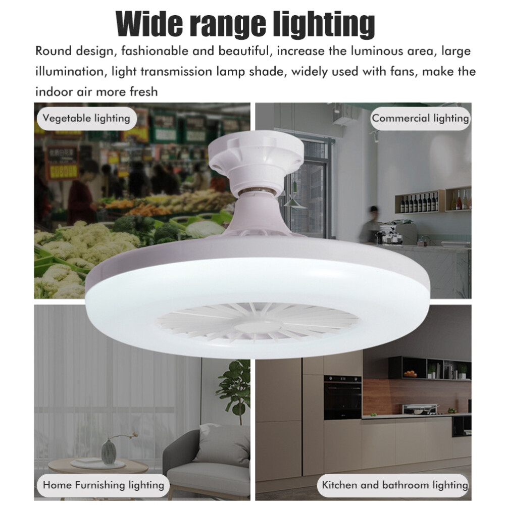 LED Decken Ventilator m/Lampe Schlaf Zimmer Beleuchtung 3 Modi