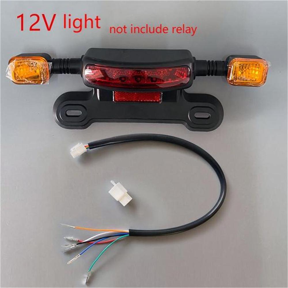 3 IN 1 E-bike Tail Light 12V/48V/60V Rear Light Brake Light Turn Light Parts AUS