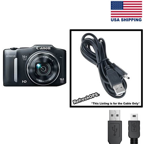 Canon PowerShot SX160 IS Camera USB Cable Transfer Cord Canon PowerShot SX160 IS Camera USB Cable Transfer Cord