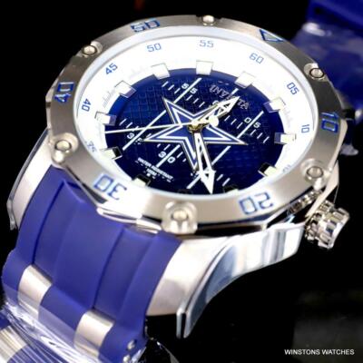 Invicta NFL Pro Diver Scuba Dallas Cowboys Blue Automatic 50mm Watch New