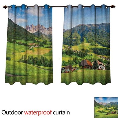 Nature Outdoor Curtain for Patio Alps in The Spring Season  (Sony Playstation 5)