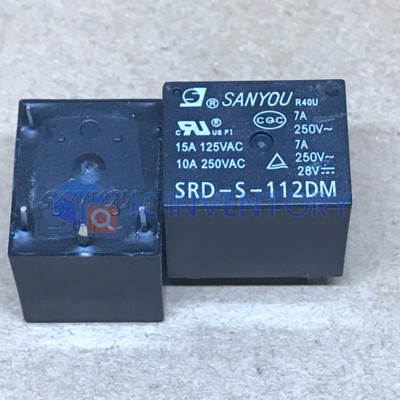 5pcs 12VDC SRD-S-112DM 15A 125VAC 4Pins SANYOU Coil Power Relay brand new