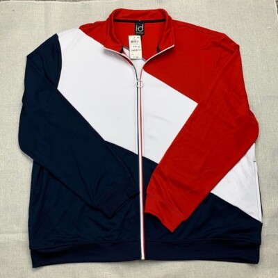 ID Ideology Men's Regular-Fit Colorblocked Track Jacket Size L
