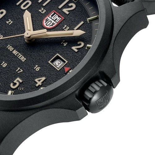 Pre-owned Luminox Xl.1970.set Atacama Field Carbonox 43 Mm Rubber Quartz Men's Watch
