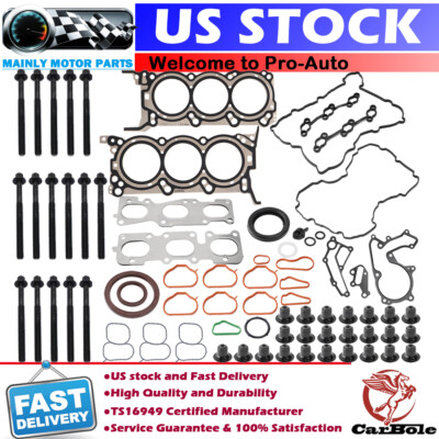 Head Gasket Bolt Set For Kia Sorento Sedona Cadenza Hyundai Santa Fe Azera 3.3L