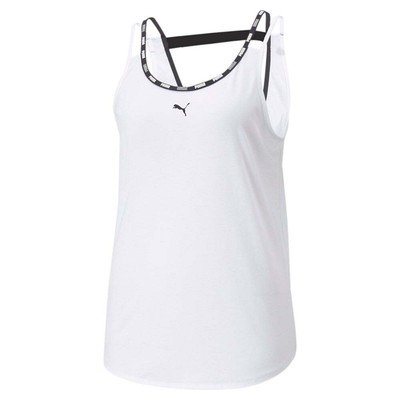 

Женская повседневная спортивная майка Puma Strong TriBlend с круглым вырезом, размер , 5223710, Белый