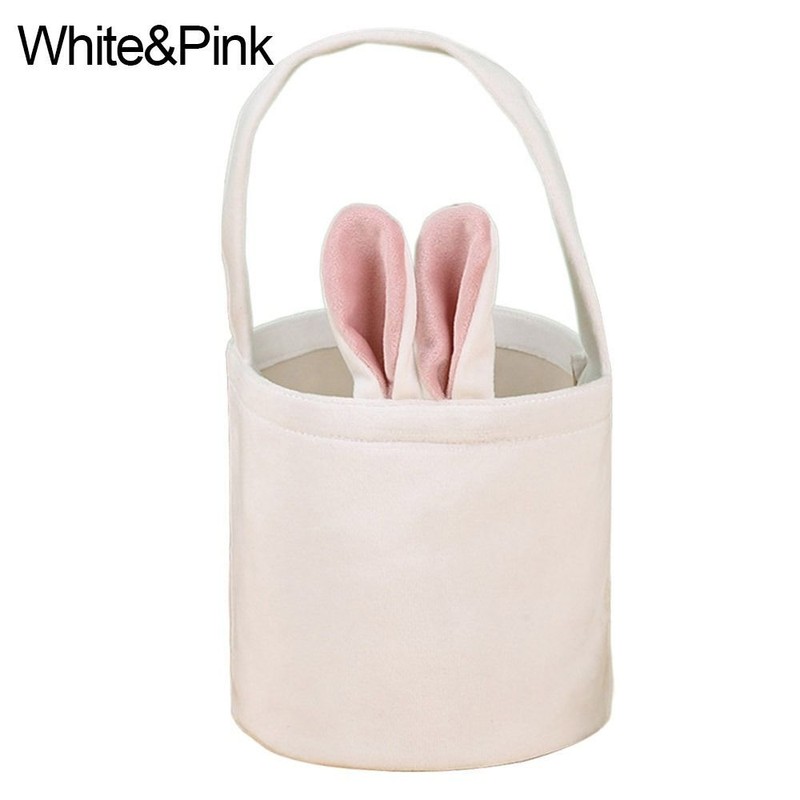 With Handle Easter Bunny Handbag Candy Bag Gift Box Package Rabbit Ear Basket