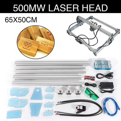 DIY Desktop láser Grabador Laser Engraving Machine 65x50CM +500mw laser head
