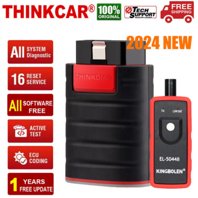 THINKCAR Thinkdiag OBD2 Scanner Bidirectional Diagnostic Tool KEY ECU Coding