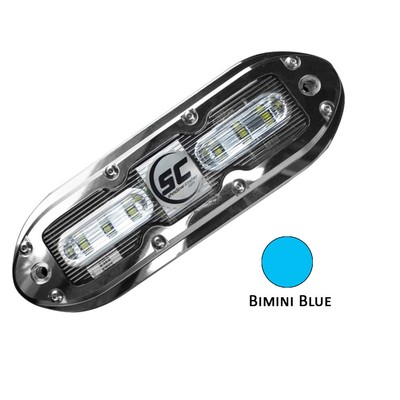 SHADOW-CASTER SCM-6 LED UNDERWATER LIGHT W/20' CABLE  BIMINI BLUE SCM-6-BB-20