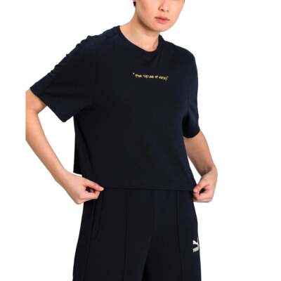

Футболка Puma Central Saint Martins с круглым вырезом женские синие повседневные топы 598576-06, Синий