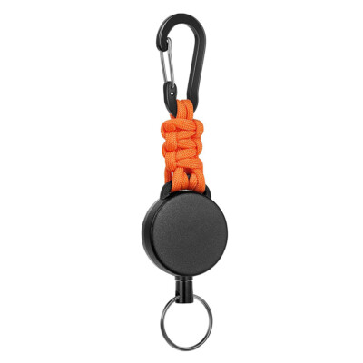 Heavy Duty Split Retractable Key Tool Reel Holder Steel Clip Chain Belt US New