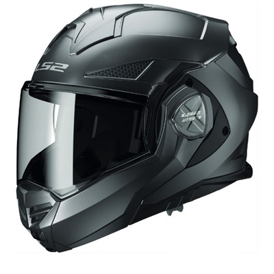 LS2 FF901 Advant X Solid Matt Titanium Modular Helmet - New! Fast Shipping!