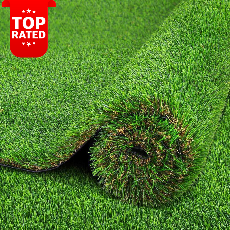 2M x 5M Artificial Grass Turf 40MM Thick Cuttable Drainage Rug for Garden