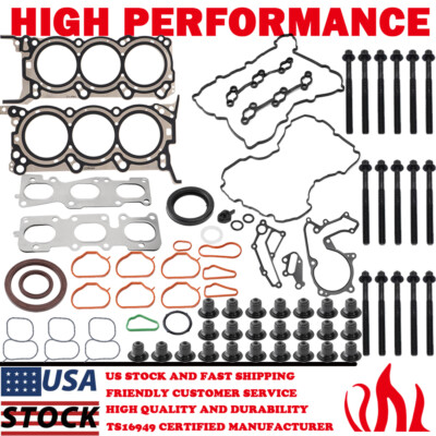 MLS Head Gasket Bolt Set For Kia Sorento Sedona Hyundai Santa Fe 3.3L V6 2013-20
