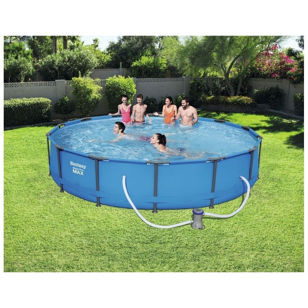 14 ft Bestway steel pro MAX swimming pools available with filter pump