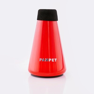 Lightweight Practice Trumpet Mute Silencer，Trumpet Straight Mute (Red)