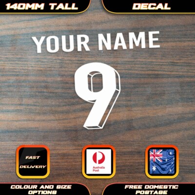 Euro 2024 Style Sticker Decal Multiple Teams. Choice Number Colour & Name