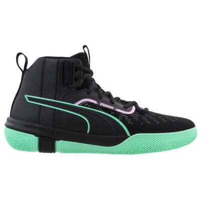 

Мужские баскетбольные кроссовки Puma Legacy Dark Mode, черные, серые, спортивная обувь 19341, Black;grey, Puma Legacy Dark Mode Basketball