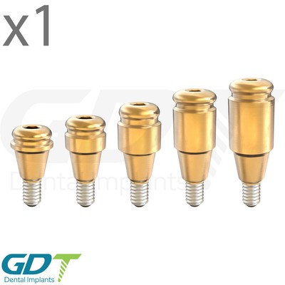 Titanium Straight Click Attachment Overdenture Conical Hex RP Dental Fixture