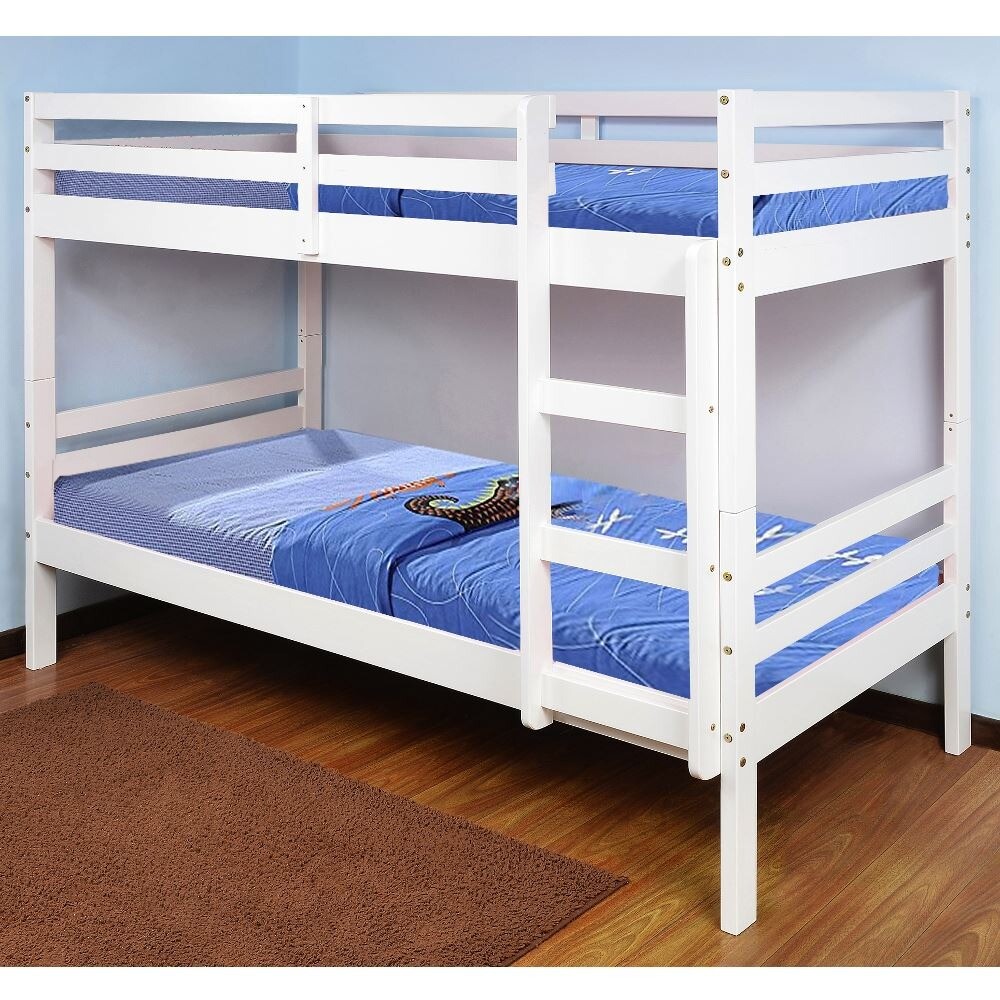 ⚡️⚡️AMAZING SALE!⚡️⚡️NEW SINGLE WHITE WOODEN BUNK BED WHITE AND PINE