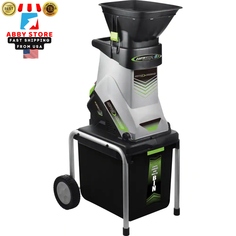 1.25"15 Amp Electric Corded Chipper Shredder Wood Chipper Chipping Machine NEW