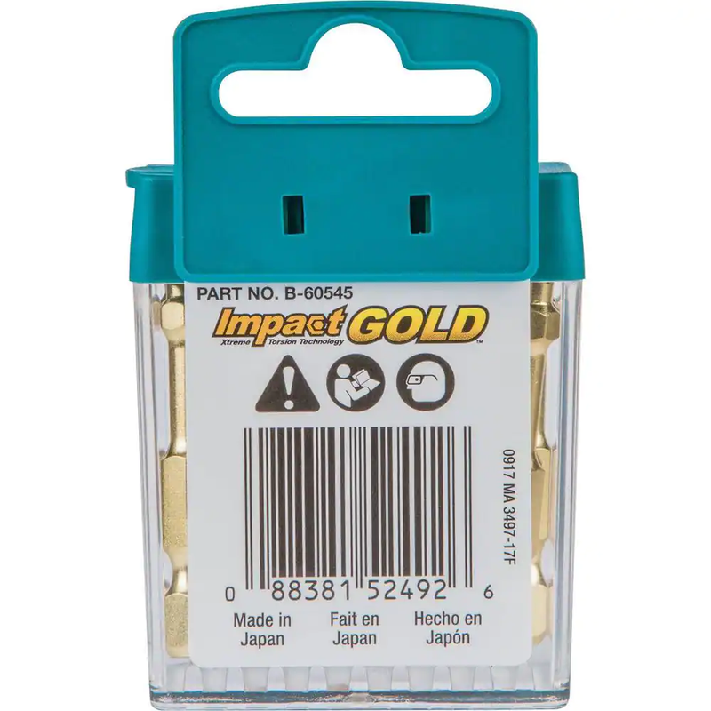 Impact GOLD T25 2 in. Power Bit Tic Tac (15-Piece) for High-Torque Impact Driver