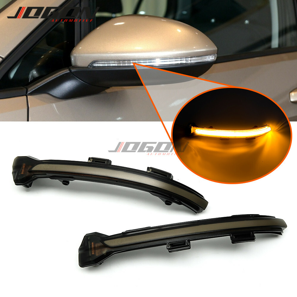Dynamic Side Mirror Turn Signal Light For Vw Golf 7 Vii Mk7.5 Jetta Mk7