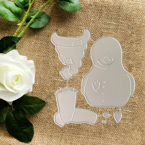 Christmas Snowman Metal Cutting Dies Stencil Scrapbooking Embossing Card DIY