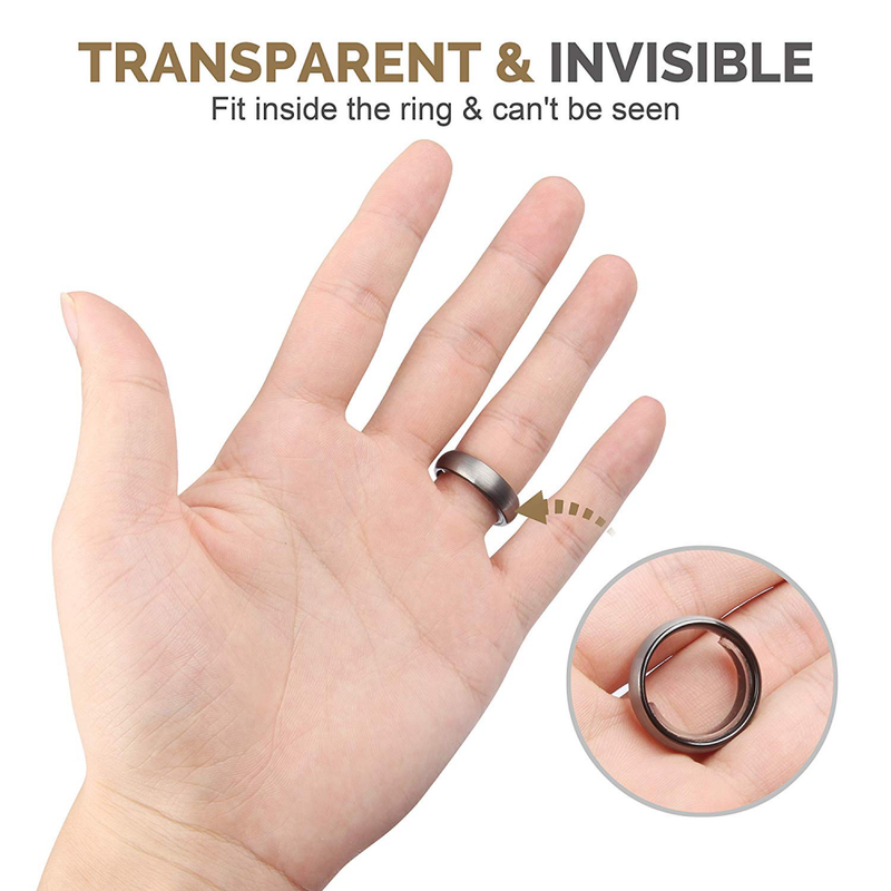 Feramox Ring Size Adjuster for Loose Rings 48 PCS Invisible Transparent Sizer Fi