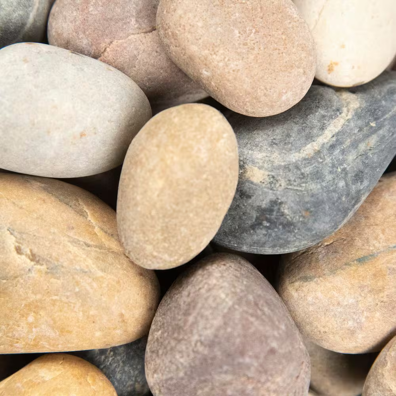 Landscape Pebbles Multi Color Quartzite Rock 0.25 0.75 in Garden Stone 0.5 cu ft