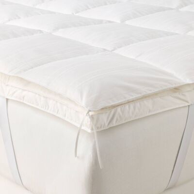 Queen Feather and Down Mattress Topper Vinyl - Casaluna