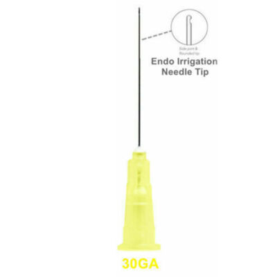 Dental Disposable Endo Irrigation Needle Syringe Tips 25G/27G/30G GA Side Vent
