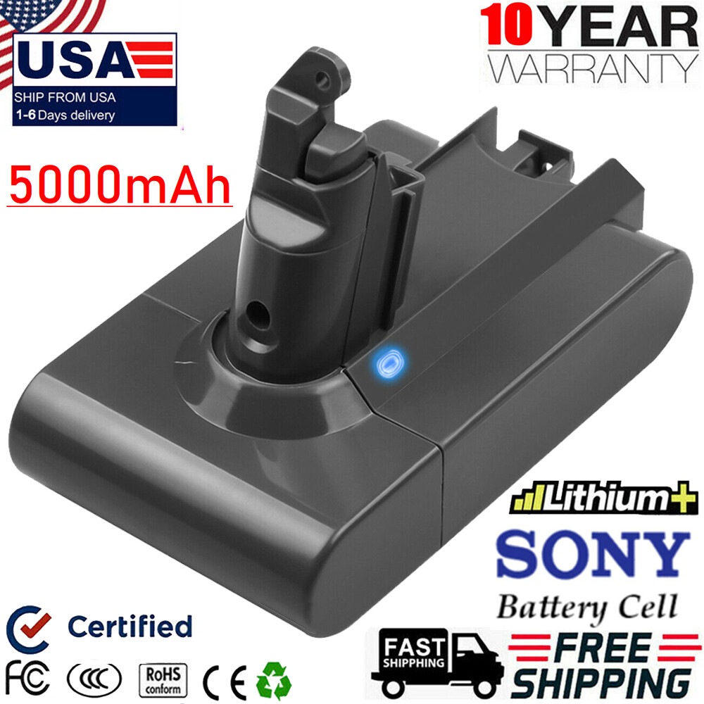 5000mAh For Dyson V6 Animal SV03 SV04 