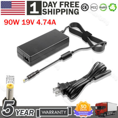AC Power Adapter Charger Cord For HP/ASUS/Toshiba/Lenovo/Gateway Laptop 5.5mm