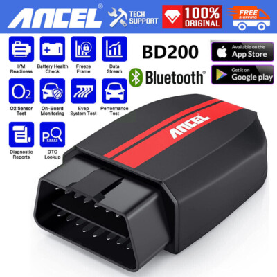 Car & Motor Bluetooth OBD2 Scanner Code Reader Diagnostic Tool for Android IOS