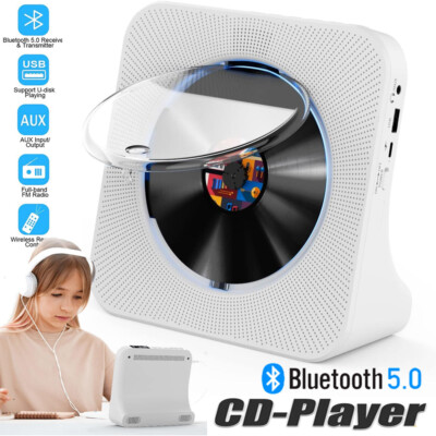 Tragbarer CD Player Bluetooth Lautsprecher Stereo Musik Spieler HiFi DAB+ Radio
