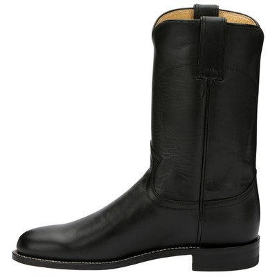 Pre-owned Justin Boots Cora Round Toe Cowboy Womens Black Dress Boots L3703