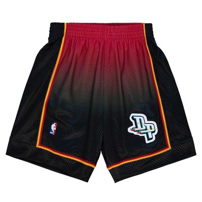 

Мужские шорты Mitchell - Ness Fadeaway Swingman 1998 года, размер , спортивный, повседневный, SMSH4, Black;red, Mitchell - Ness Fadeaway Swingman Shorts 1998