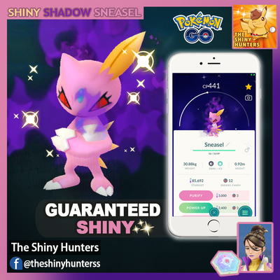 Pokemon Go Shiny Shadow Sneasel Guaranteed Capture Sierra Team Go Rocket Ebay