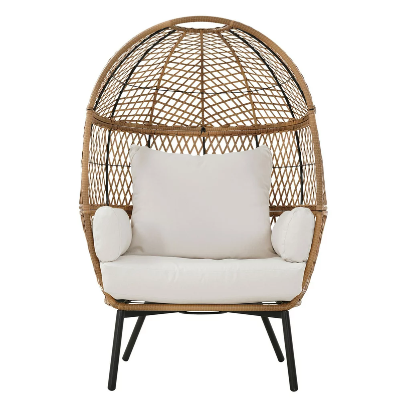 Better Homes & Gardens Ventura Boho Stationary Wicker Egg Chair