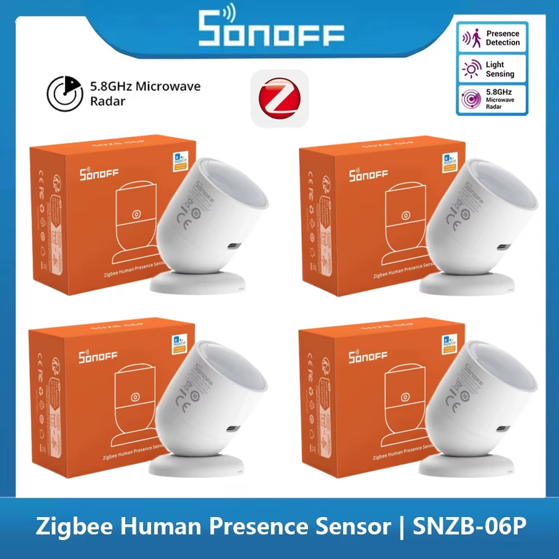 SNZB 06P Zigbee Human Presence Sensor SNZB-06P 5.8GHz Microwave Radar Detection