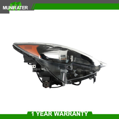 Front Headlight Lamp LED Black Left/Driver Side For 2017-2021 Mazda CX5 w/o AFS