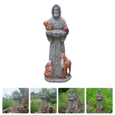 Bird Food Dispenser Garden Statue Feeders for Outdoors Crafts
