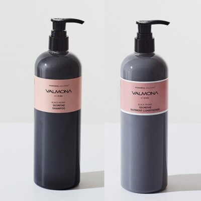 Valmona Black Peony Shampoo 480ml Nutrient Conditioner 480ml Set K-Beauty