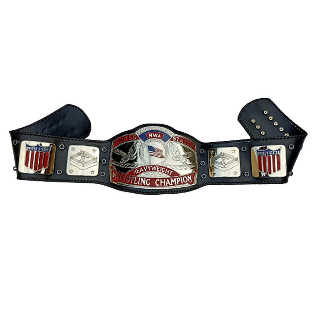 NWA United States Heavyweight US Wrestling Championship Title Belt zinc 4mm/2mm - Picture 4 of 5