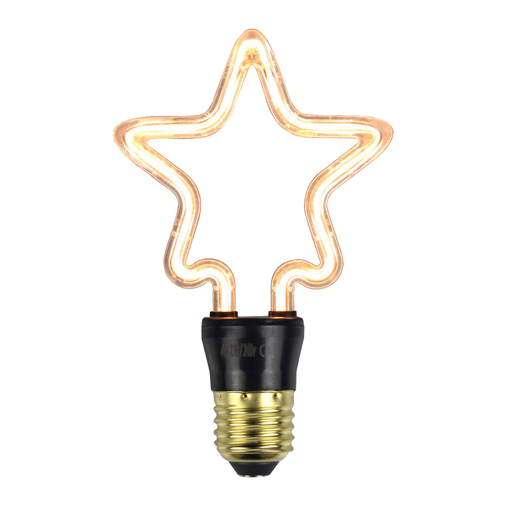 LED Lampe Lampe Vintage E27 Lampenfassung Lampe Sternform Glühbirne 220