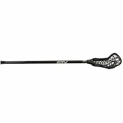 Lacrosse Crux 600 Women's Complete Stick With Launch II Pocket, Black/Black 