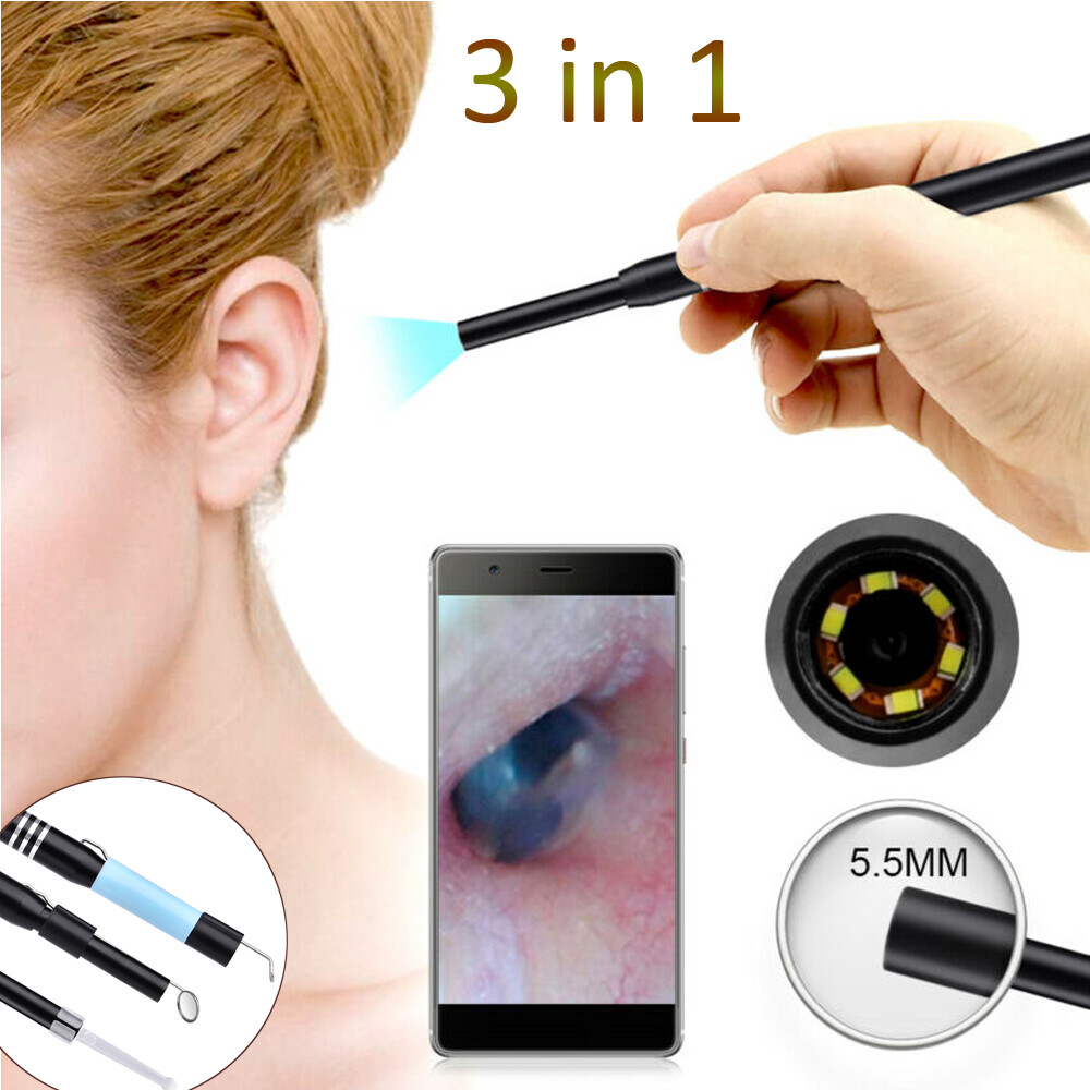 Usb ear cleaning endoscope visual earpick hd mini camera for mac os