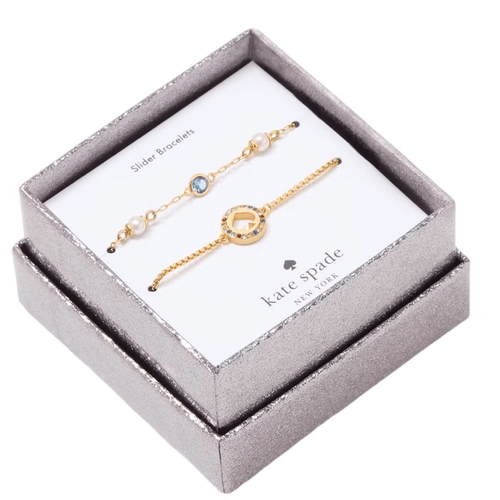 NWT Kate Spade Spot The Spade Slider Bracelet Boxed Set | eBay